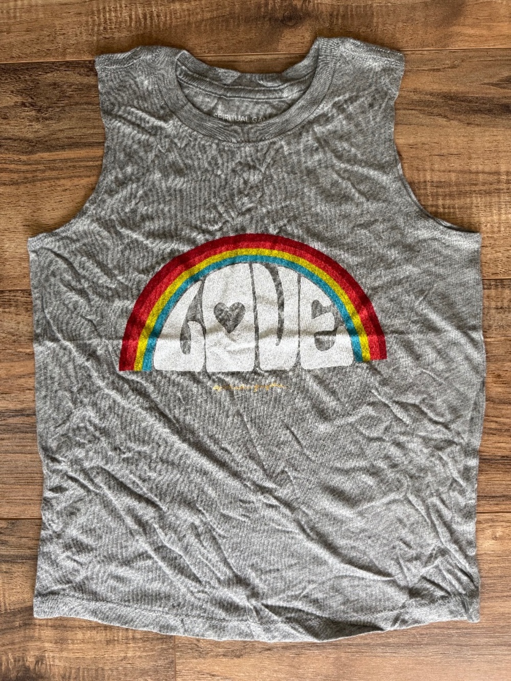 NWOT - Spiritual Gangster Love Rainbow Tank Top